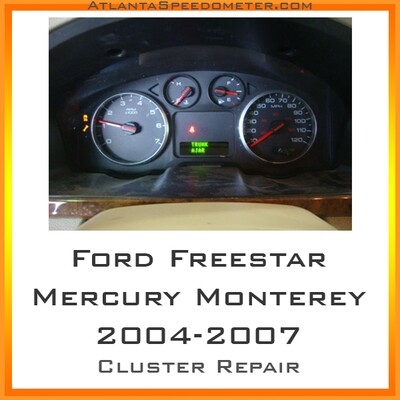 2004-2007 Ford Freestar &amp; Mercury Monterey Instrument Cluster Complete Rebuild