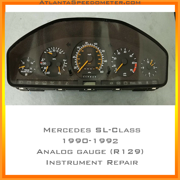 1990-1992 Mercedes SL-Class Analog Odometer Repair (R129)