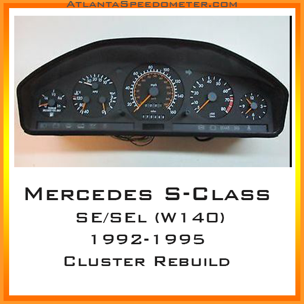 1992-1995 Mercedes S-Class Cluster Repair (W140)