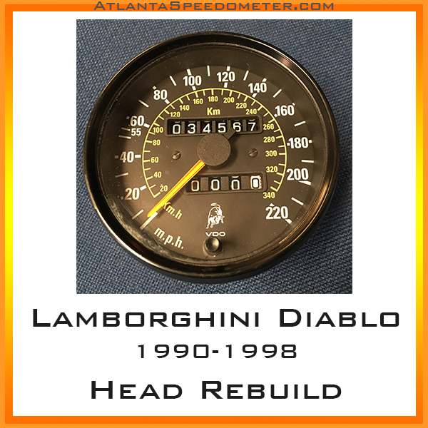 1990-1998 Lamborghini Diablo Speedometer Head Rebuild