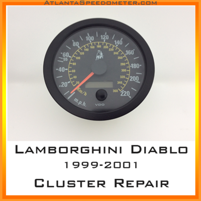1999-2001 Lamborghini Diablo Speedometer Cluster Repair
