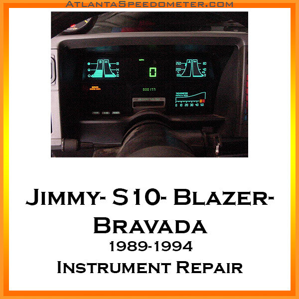 1989-1994 Chevrolet Jimmy, S10, S10 Blazer, and Oldsmobile Bravada Digital Instrument Cluster Repair