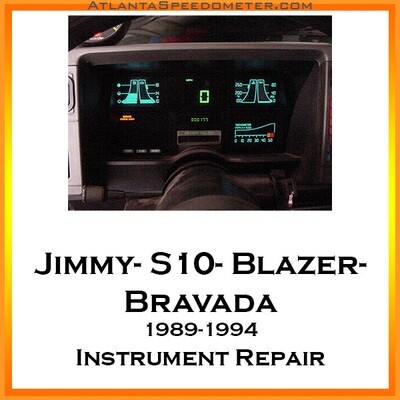 1989-1994 Chevrolet Jimmy, S10, S10 Blazer, and Oldsmobile Bravada Digital Instrument Cluster Repair
