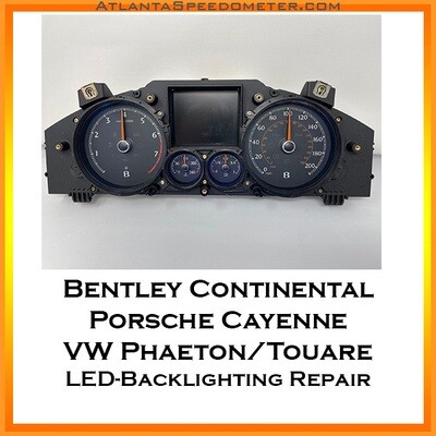Bentley Continental, Porsche Cayenne, VW Phaeton/Touareg LED and Backlighting Repair