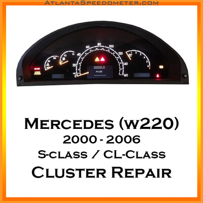 2000-2006 Mercedes S Class &amp; CL Class (W220) Cluster Repair
