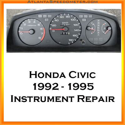 1992-1995 Honda Civic Instrument Cluster Repair