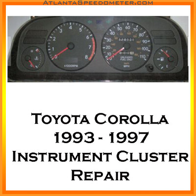 Toyota Corolla 93 - 97 Instrument Cluster Repair