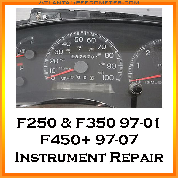 1997-2001 Ford F250 F350 and 1997-2007 F450+  Instrument Cluster Repair