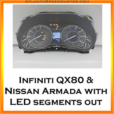 2014-2021 Infiniti QX80 &amp; 2017-2021 Nissan Armada Instrument Cluster Repair