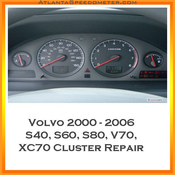 2000-2007 Volvo S40 S60 S80 XC70 &amp; 2000-2006 V70 Cluster Rebuild