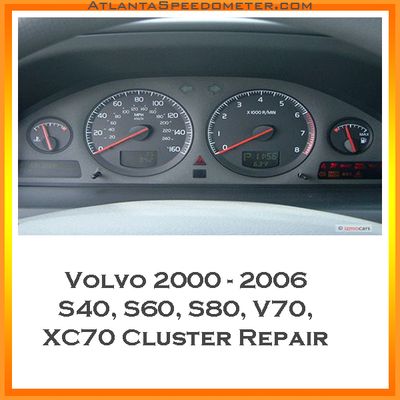 2000-2007 Volvo S40 S60 S80 XC70 &amp; 2000-2006 V70 Cluster Rebuild