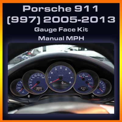 2005-2013 997 Manual MPH Gauge Face Kit