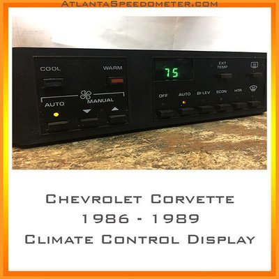 1986-1989 Chevrolet Corvette Climate Control Display Repair