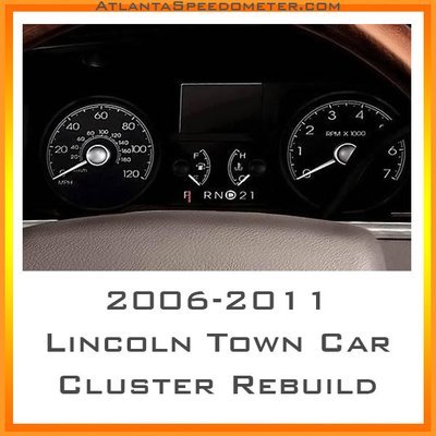 2006-2011 Lincoln Town Car Complete Instrument Cluster Rebuild