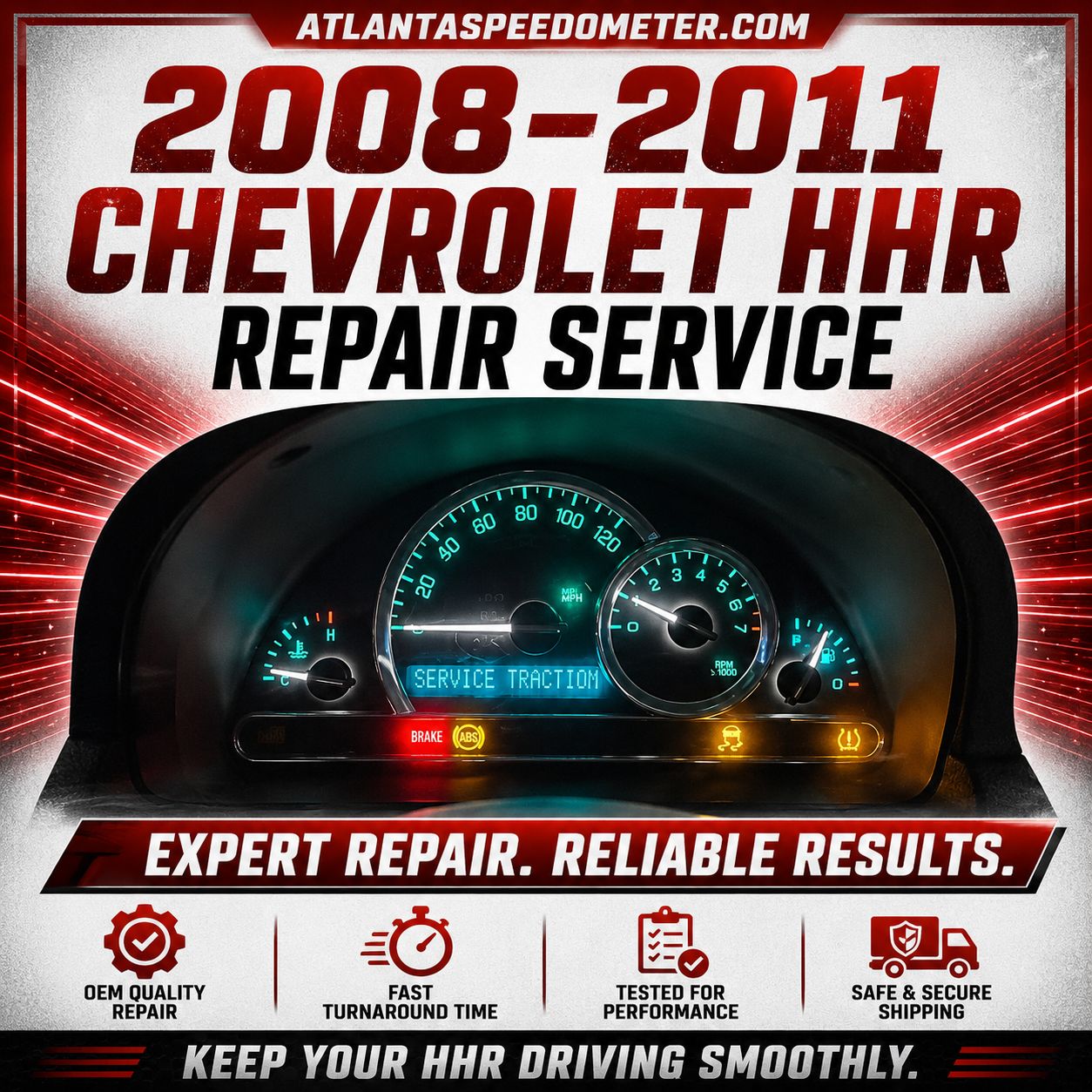 2008-2011 Chevrolet HHR Instrument Cluster Repair