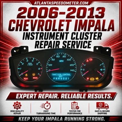 2006-2013 Chevrolet Impala Instrument Cluster Repair