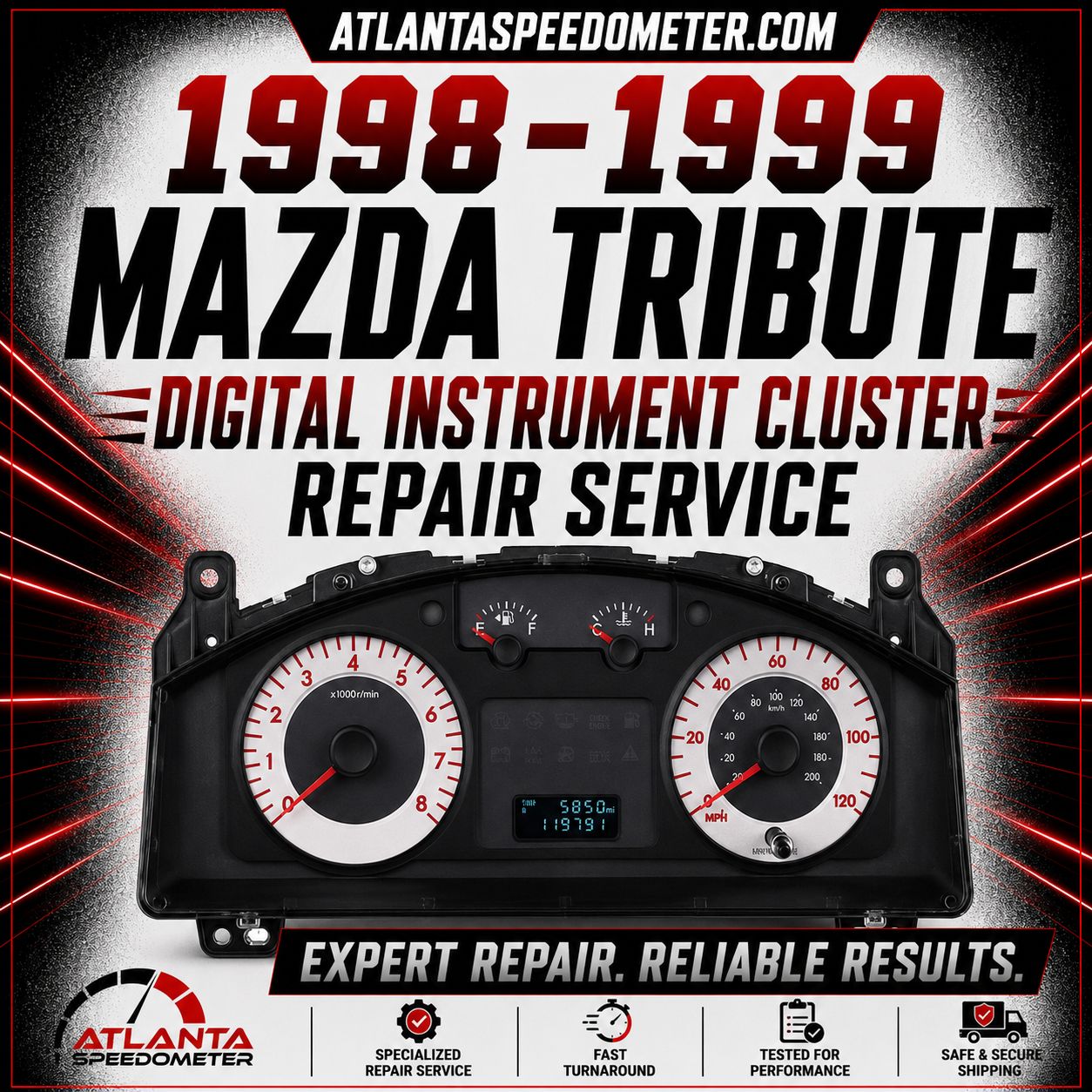 2008-2009 Mazda Tribute Instrument Cluster Repair