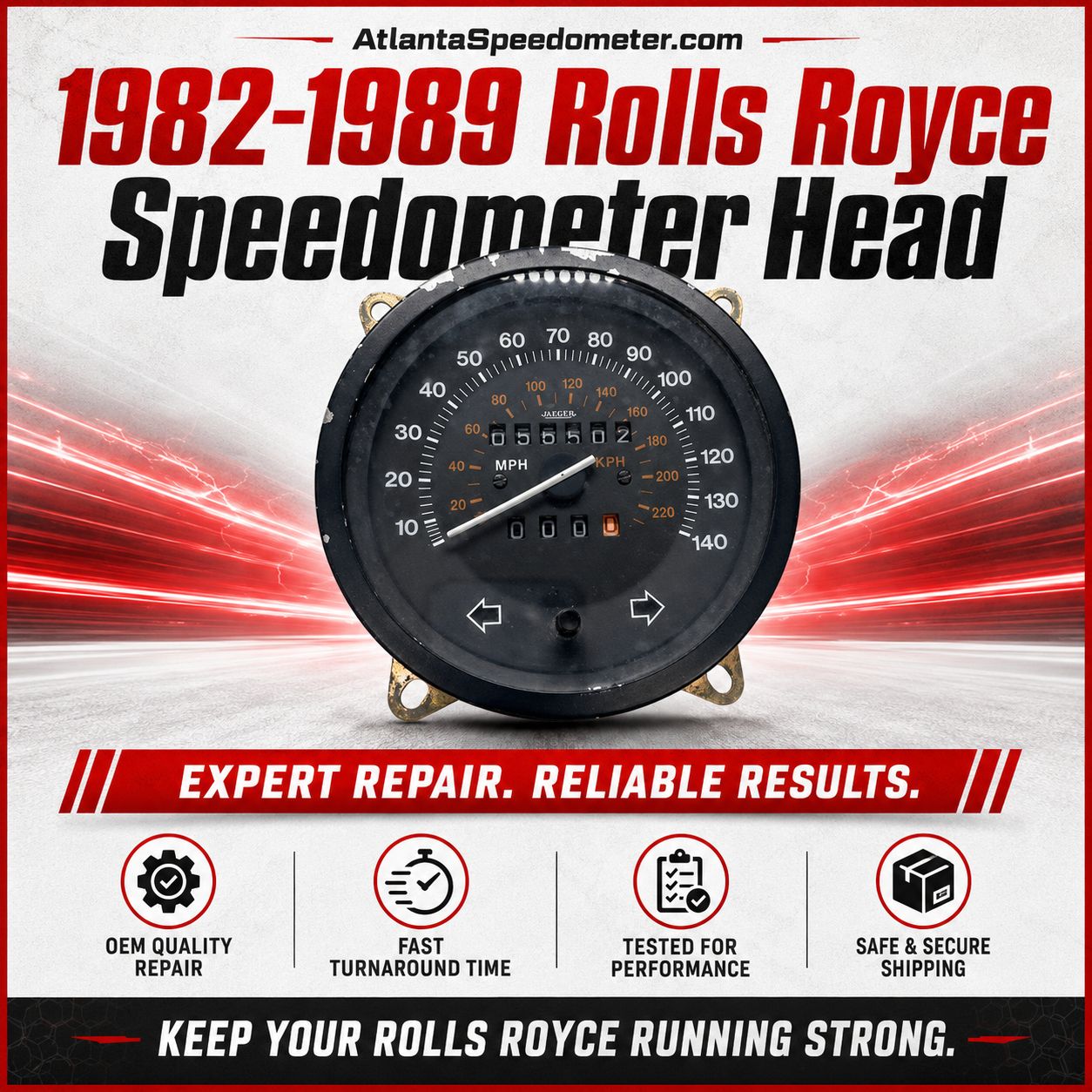 1982-1989 Rolls Royce Speedometer Head Rebuild