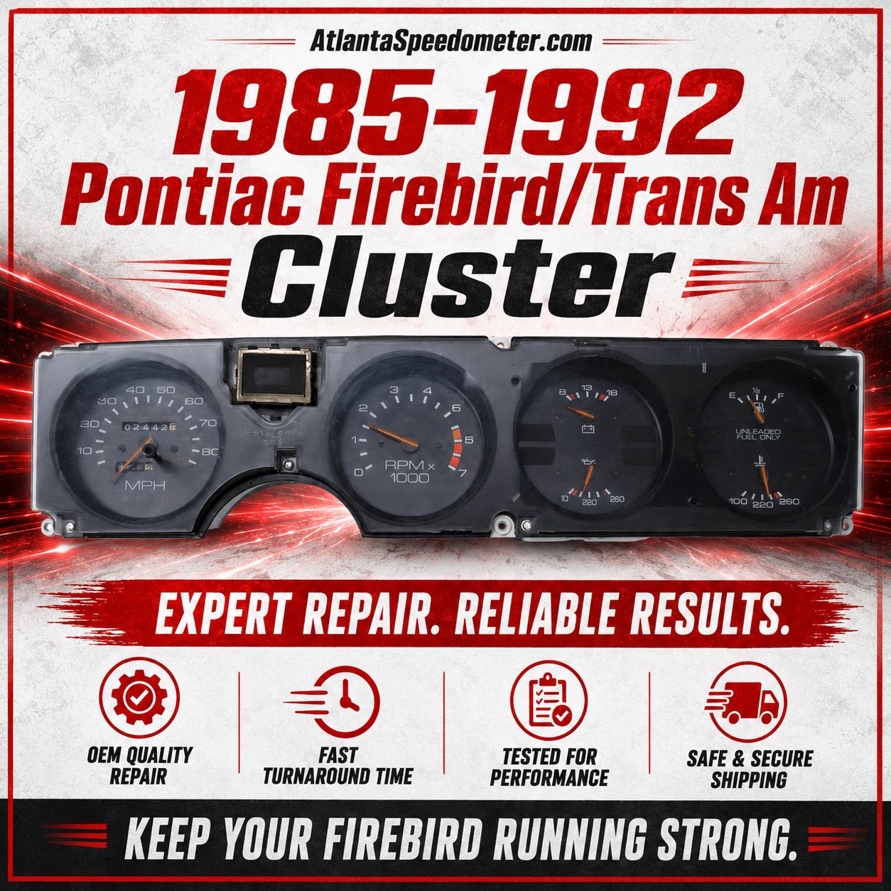 1985-1992 Pontiac Firebird &amp; Trans Am Odometer Repair