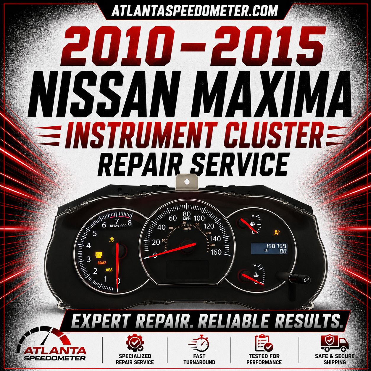 2010-2015 Nissan Maxima Cluster Display Repair