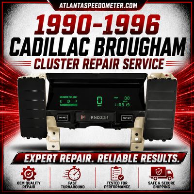 1990-1996 Cadillac Brougham Cluster Repair