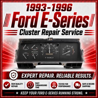 1993-1996 Ford E-Series Van Instrument Cluster Repair Service