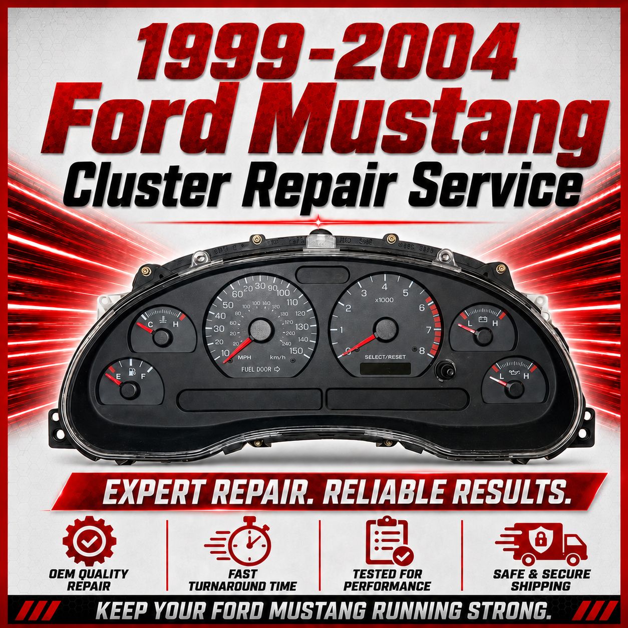 1999-2004 Ford Mustang Cluster Repair