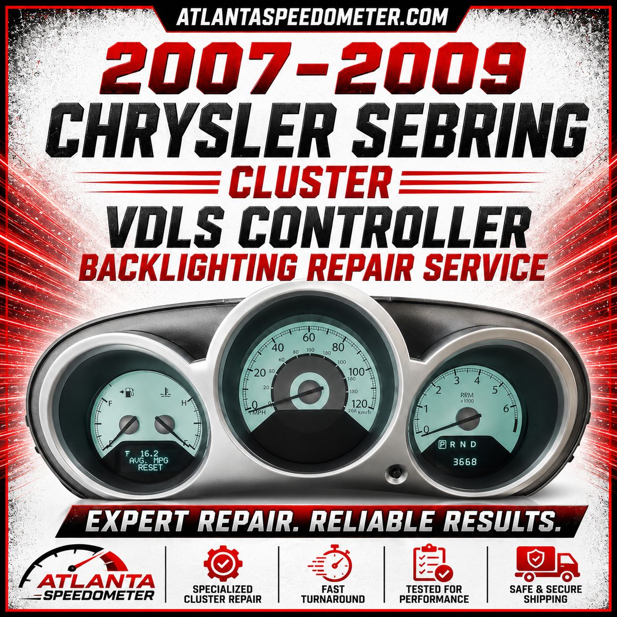 2007-2009 Chrysler Sebring Cluster Backlighting VDLS Controller