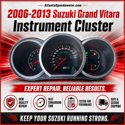2006-2013 Suzuki Grand Vitara Instrument Cluster Repair Service