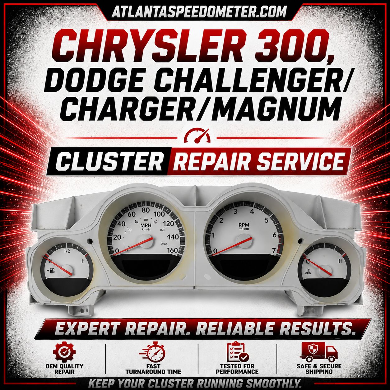 Chrysler 300, Dodge Challenger/Charger/Magnum Gauge Repair