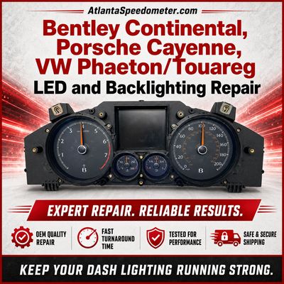 Bentley Continental, Porsche Cayenne, VW Phaeton/Touareg LED and Backlighting Repair
