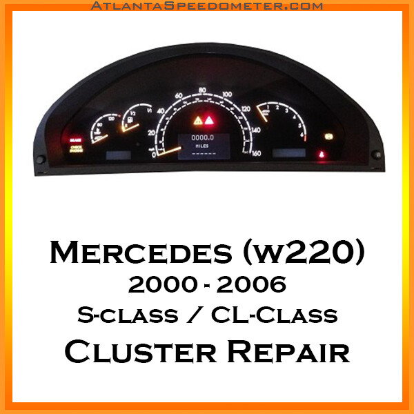 2000-2006 Mercedes S Class &amp; CL Class (W220) Cluster Repair