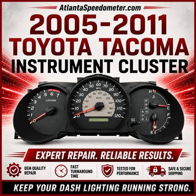 2005-2011 Toyota Tacoma Instrument Cluster Complete Rebuild