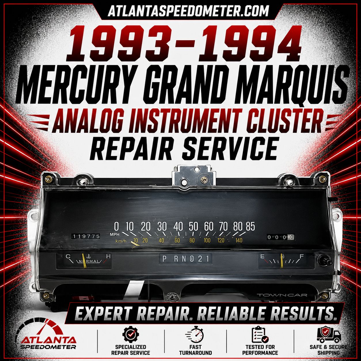 1993-1994 Mercury Grand Marquis Analog Cluster Repair