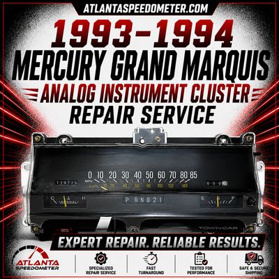 1993-1994 Mercury Grand Marquis Analog Cluster Repair