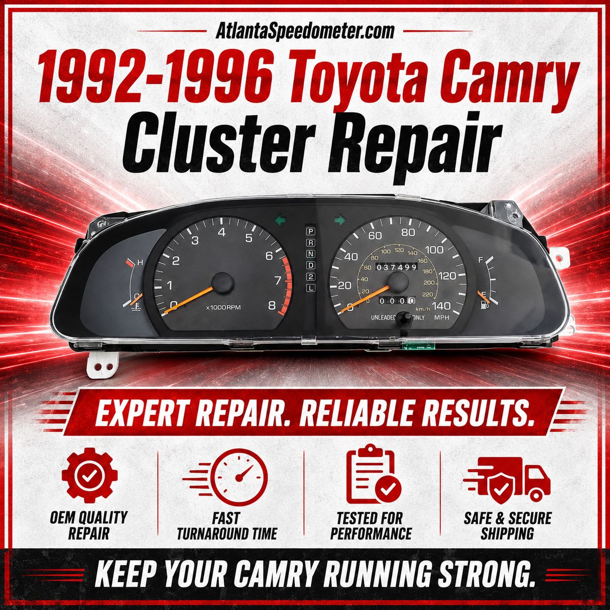 1992-1996 Toyota Camry Instrument Cluster Repair