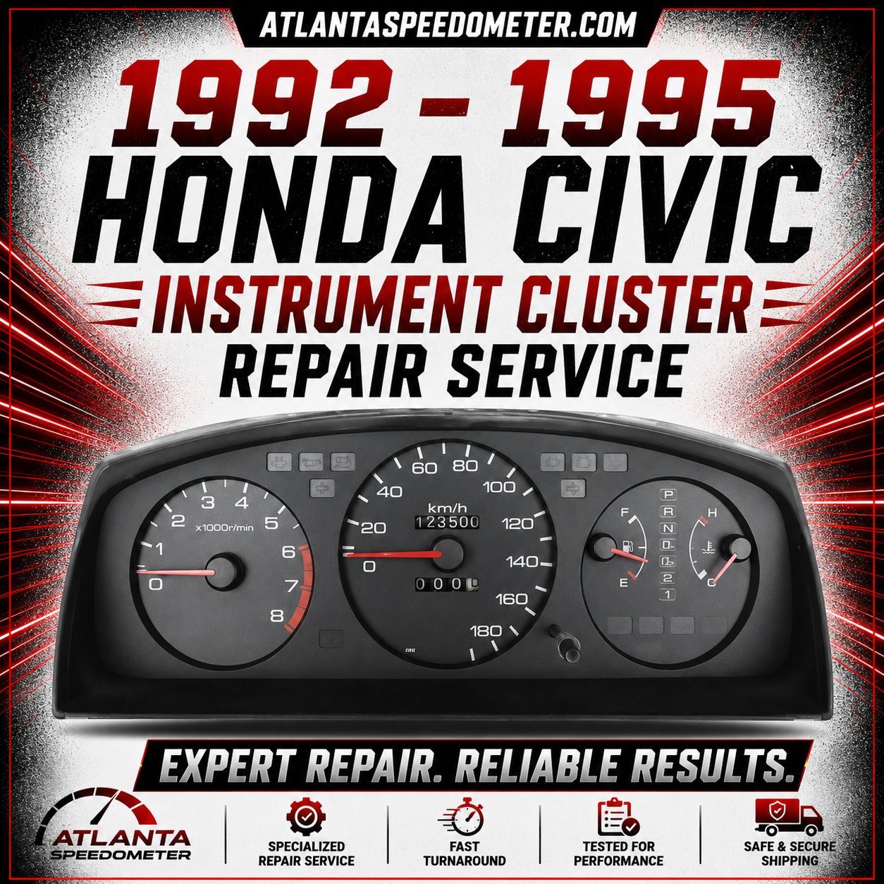 1992-1995 Honda Civic Instrument Cluster Repair