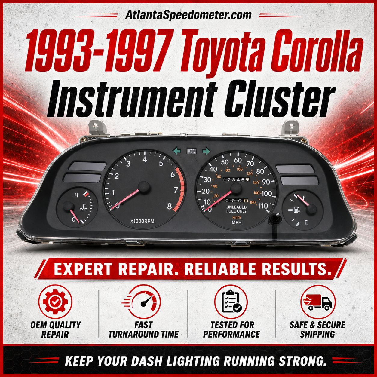 1994-1999 Toyota Celica Instrument Cluster Repair