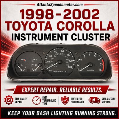 1998-2002 Toyota Corolla Instrument Cluster Repair