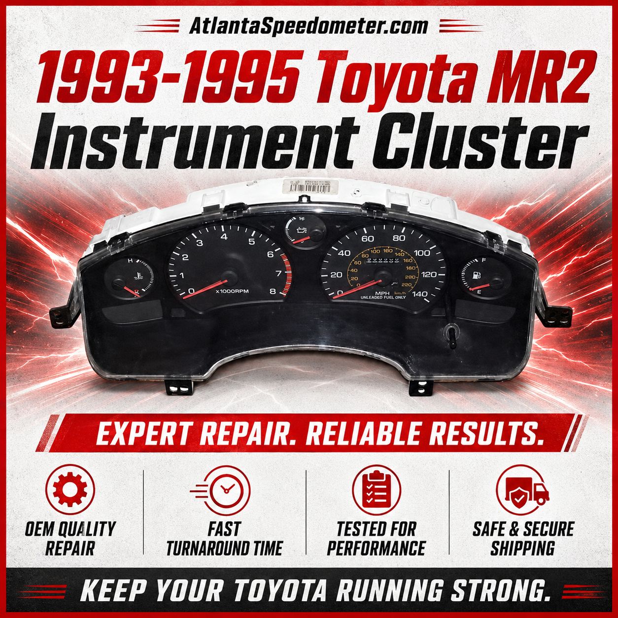 1993-1995 Toyota MR2 Instrument Cluster Repair