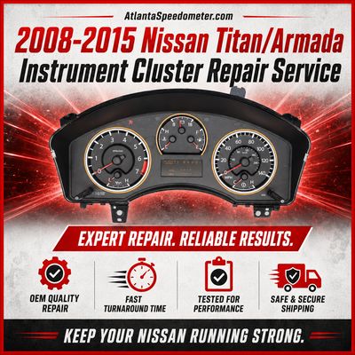 2008-2015 Nissan Titan/Armada Instrument Cluster Repair