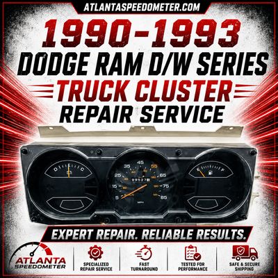 1990-1993 Dodge RAM D/W Series Truck Cluster Repair
