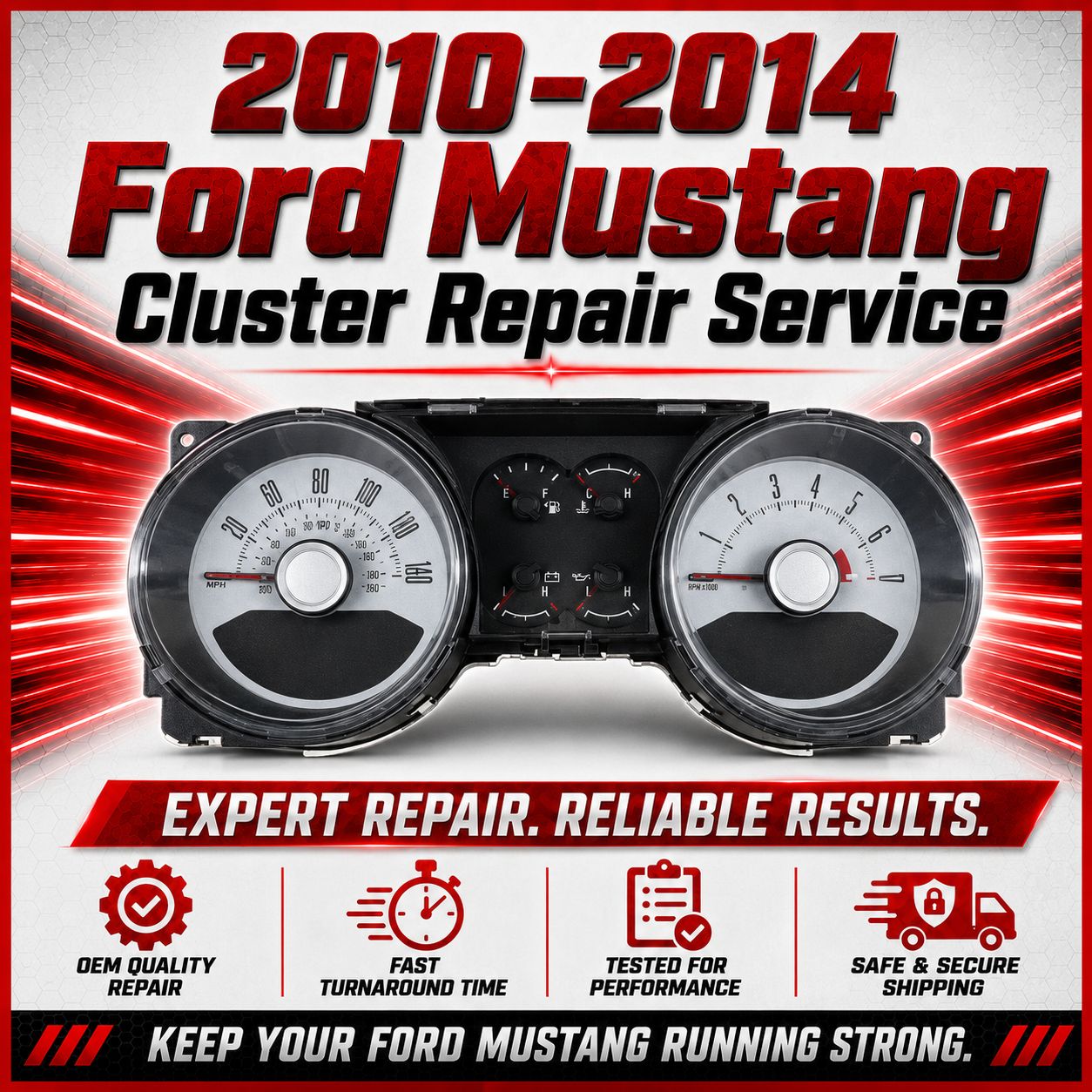 2010-2014 Ford Mustang Instrument Cluster Repair