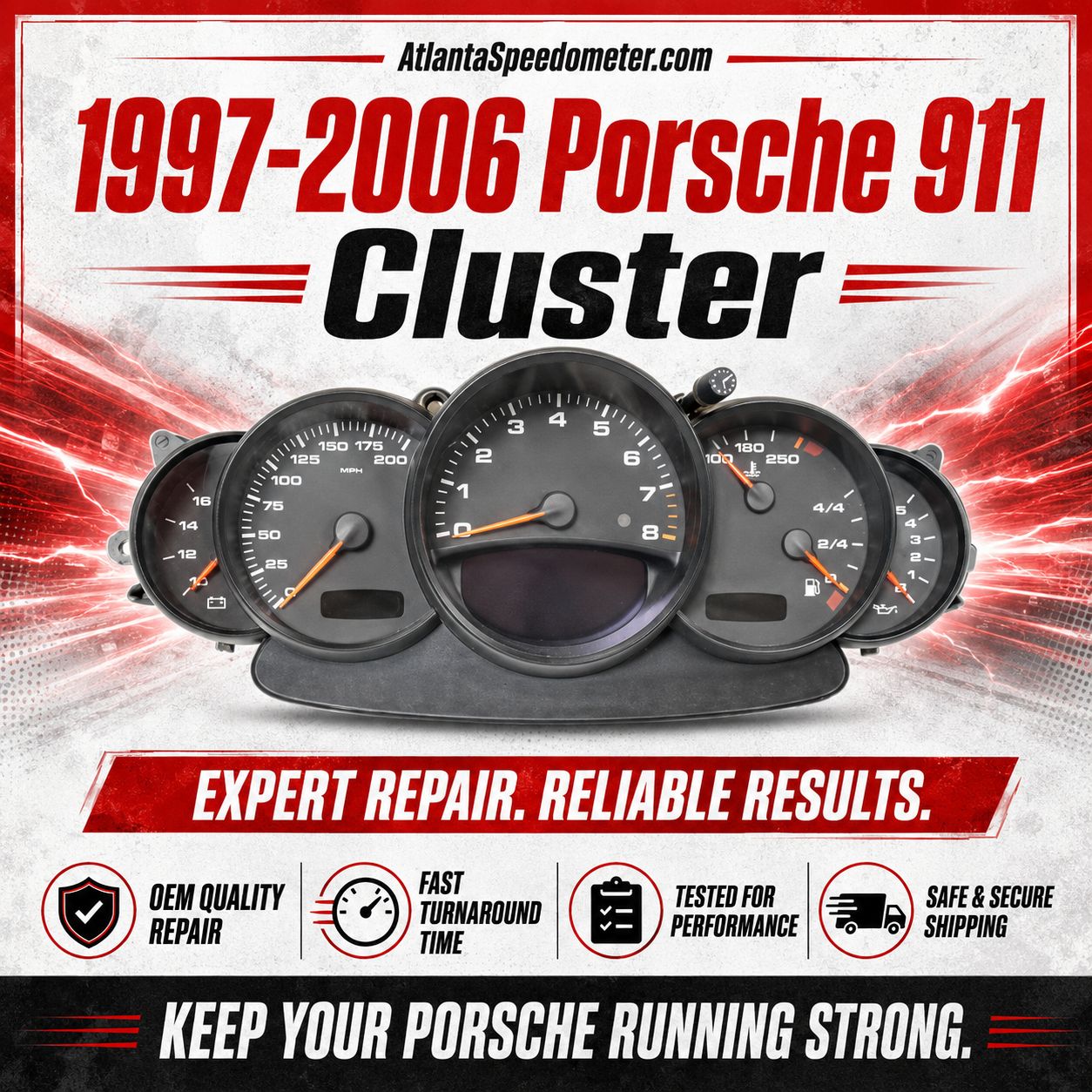 1997-2006 Porsche 911 (996) 97-06 Cluster Repair