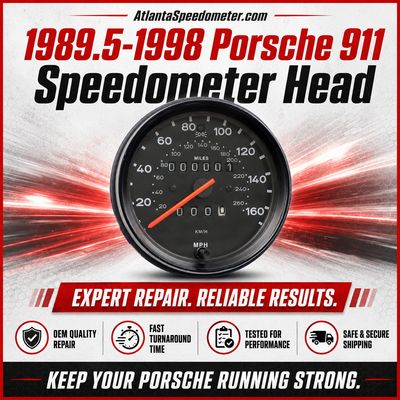 1989.5 - 1998 Porsche 911 Speedometer Head Overhaul Service