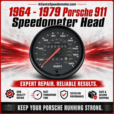 1964 - 1979 Porsche 911 Speedometer Head Overhaul Service