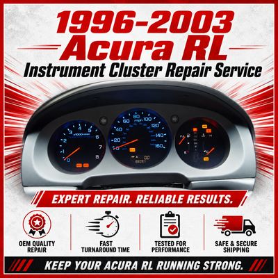 1996-2003 Acura RL Instrument Cluster Repair Service