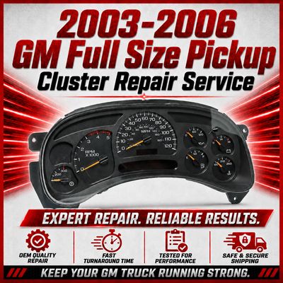 2003-2006 GM Full Size Cluster Complete Rebuild