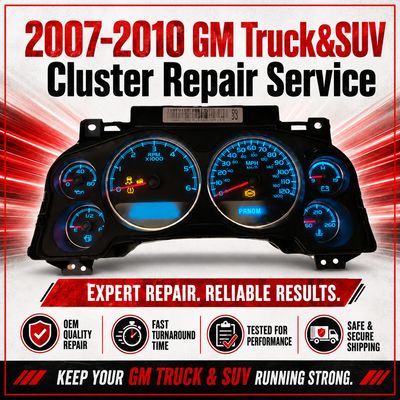 2007-2010 GM Full Size Cluster Display Repair