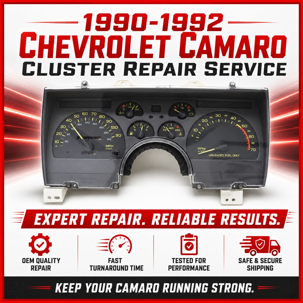 1990-1992 Chevrolet Camaro Instrument Cluster Repair
